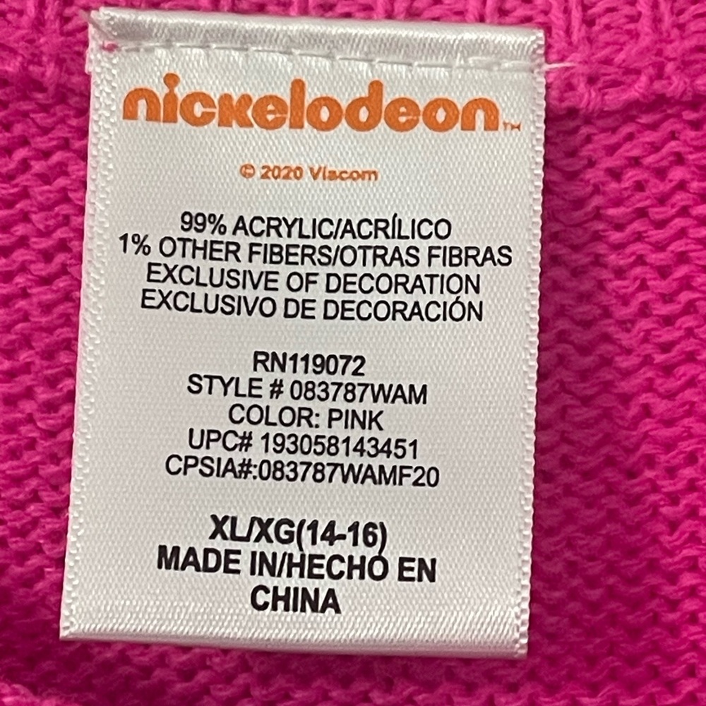 nickelodeon JoJo Siwa Girls Pink Short Sleeve Bow Sweater Dress Size XL/XG14-16 - Picture 10 of 13